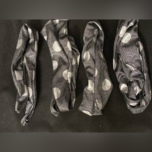 Lot of 8 Extra long wired headbands, twisted fabric tie knot ribbons - Picture 8 of 11